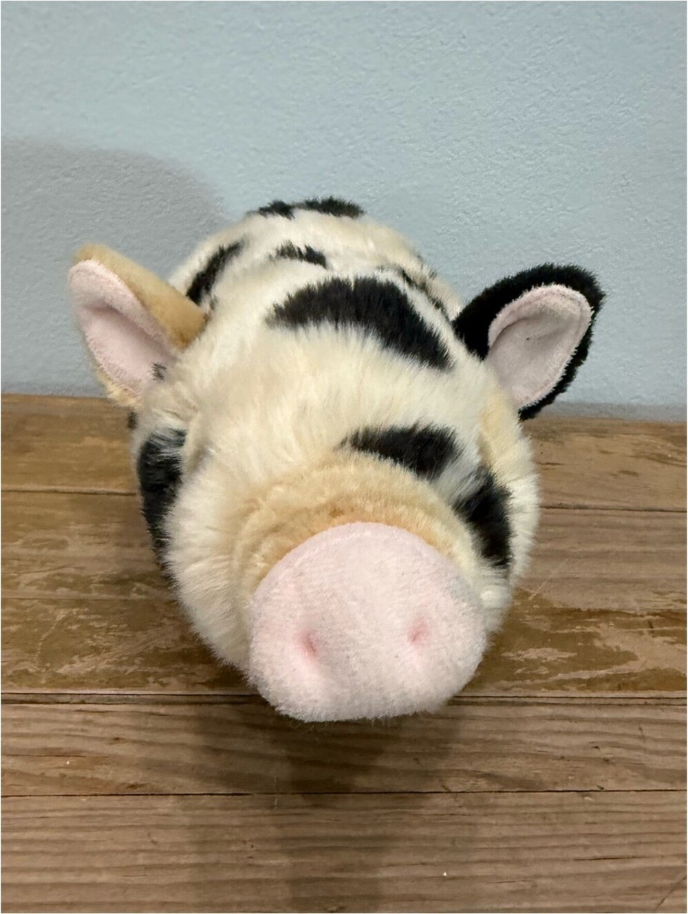Aurora Miyoni Tots Spotted Piglet Plush Stuffed Animal Cream Black 9in - Picture 2 of 8